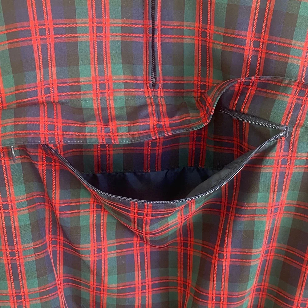 Liz Golf Plaid Half-Zip Women's Jacket - Picture 5 of 12